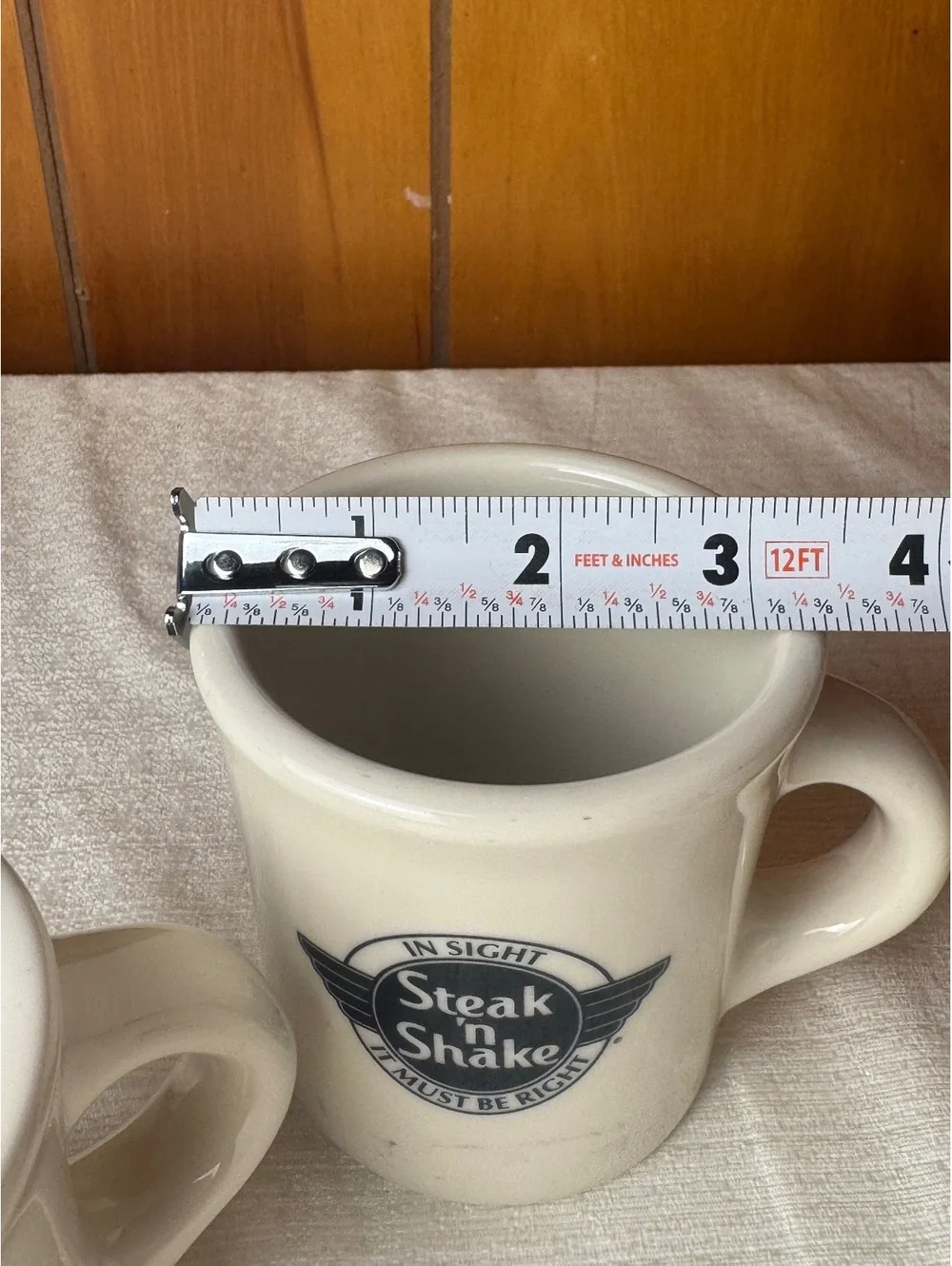 Vintage Steak ’n Shake Homer Laughlin Coffee Mugs Set of 3 Restaurant Diner Cups